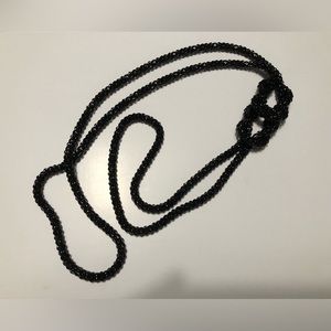 3 Piece Black Interconnected Necklace